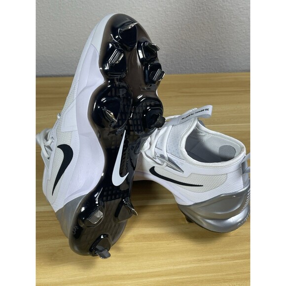 Nike Force Zoom Trout 9 Elite Metal Baseball Cleat Men Size 7 FB2906-102 White - Picture 7 of 10